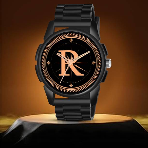 Red Robin ALPHA-R-J16-BLK-DBRW-1 Alpha Heritage Collection R Brown Strap Watch for Man & Boys Analog Watch  - For Men