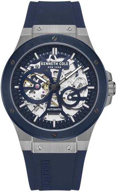 Kenneth Cole Automatic Blue Dial Blue Silicone Strap Analog Watch - For Men KCWGR0033504MN|KCWGR0033504MN|NTKCWGZ0080803MN