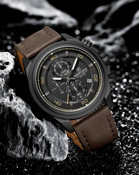 NAVIFORCE NF8075 NF8075BBDBN Analog Watch  - For Men