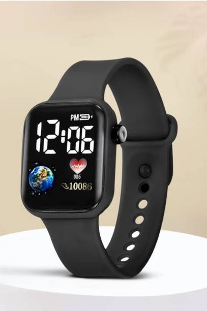 Black Digital Watch 0001 Digital Watch  - For Boys & Girls 0001