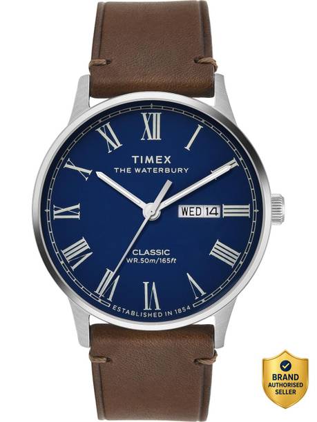 Waterburry Round 42mm Blue Dial Analog Watch  - For Men TWEG26502
