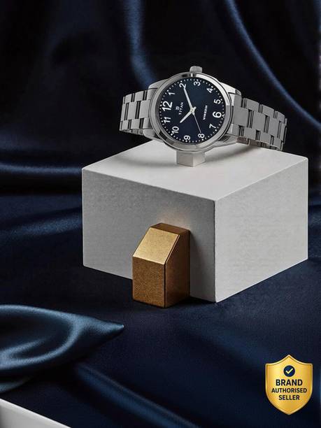 Titan Titan Blue Dial Silver Stainless Steel Strap Analog Wat...