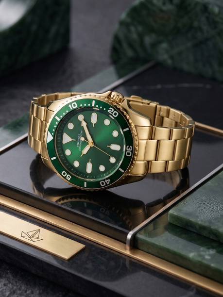 Men's Round Green Dial Analog Watch Analog Watch - For...