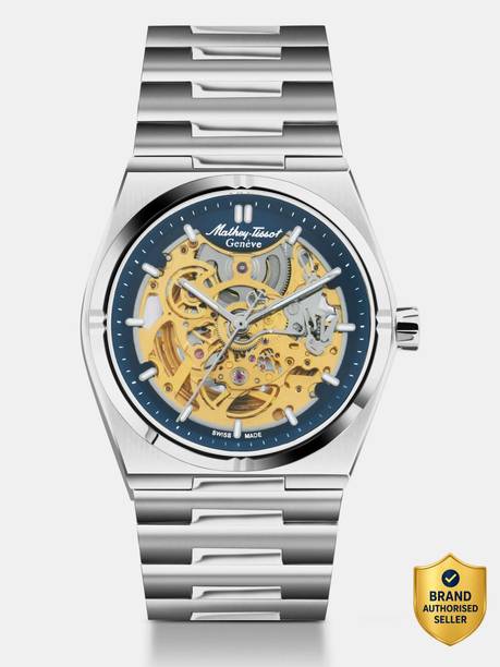 Swiss Made Blue Dial Analog Watch  - For Men H118CFABU