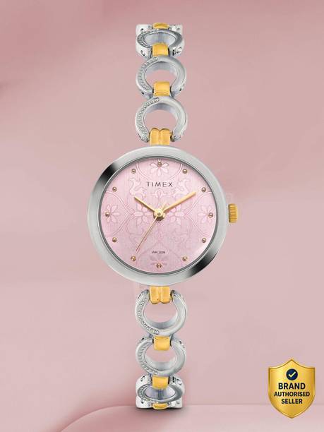 Round 26mm Pink Dial Analog Watch - For Women TWEL11416
