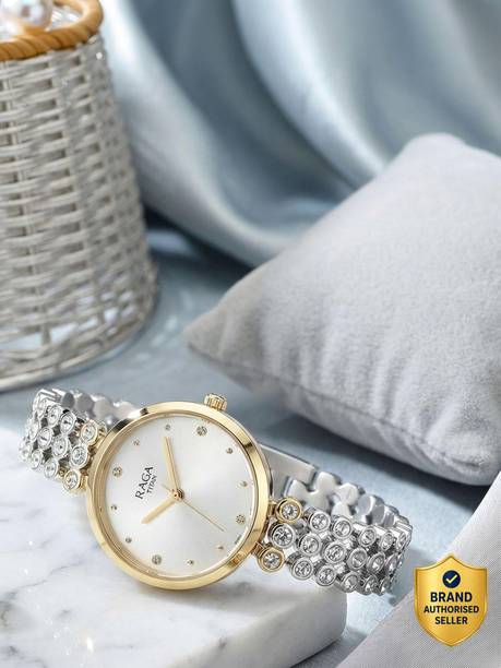 Titan Raga Showstopper Silver Dial Silver MetalStrap Analog Watch - For Women NT95262BM01,95262BM01,NU95262BM01