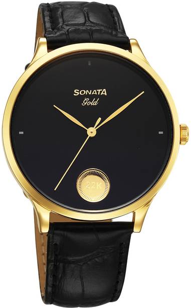 Gold Analog Watch - For Men 7153YL01,NU7153YL01