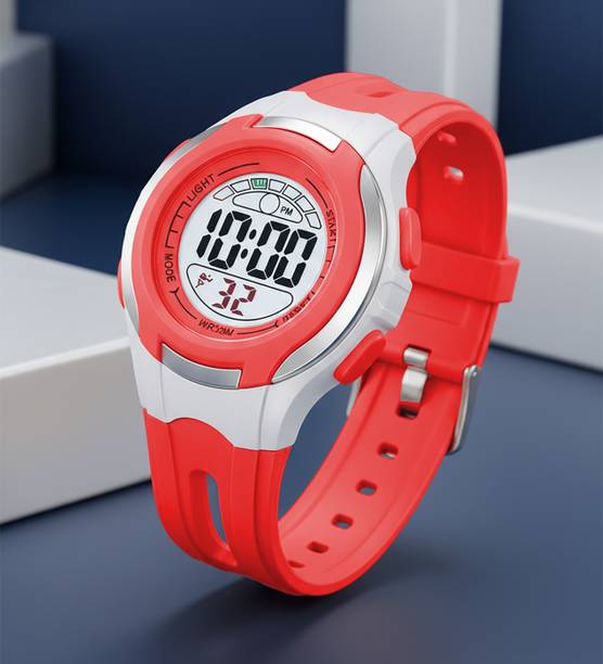 Time Up Digital watch with Alarm High Quality Alarm Nightlight Stopwatch (5-12 Years) Kids Digital Watch  - For Boys & Girls