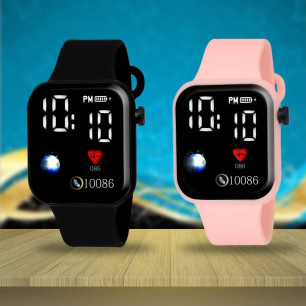 Price History of Digital Watch For Men Women 8003 Black Pink from Flipkart 2 142340516