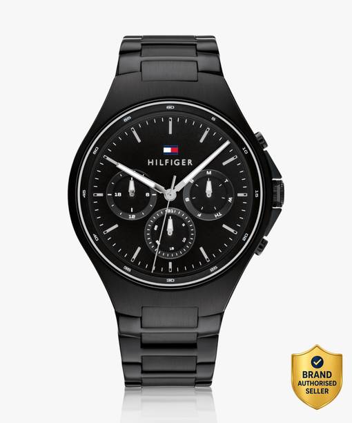 Tommy Hilfiger Multifunction Black Dial Black Stainless Steel Strap Analog Watch  - For Men TH1792055,NTTH1792055,NTTH1792055W