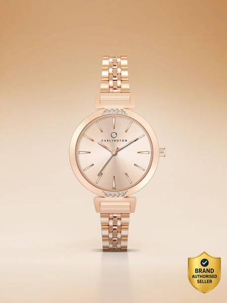 Carlington Iconic Series Premium Ladies Wrist Watches Analog Watch - For Women CT 2034 RoseGold