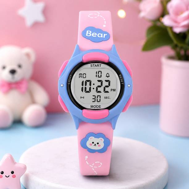 Panda Digital Watch  - For Boys & Girls Panda-Pink