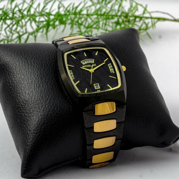 Royalex Ceramic watch black gold colour Analog Watch  - For Men