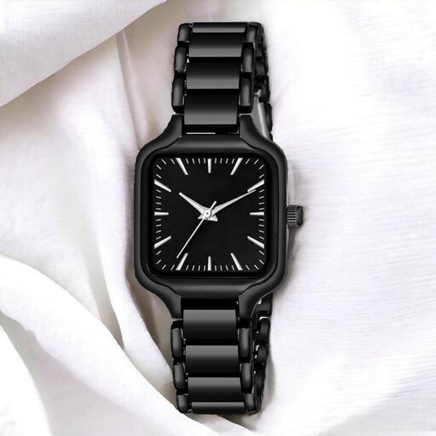 Women's Premium Rose Gold Square Dial Quartz Wrist Watch for Girls & Women Analog Watch  - For Women Midnight Luxe Series