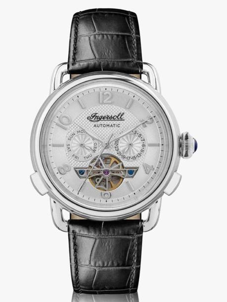 Classic Automatic White Dial Open Heart With Lifetime Warranty Analog Watch - For Men I00903B