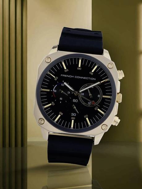 Valour Black Textured Dial | Chronograph Watch for Men's | FCB3B Analog Watch - For Men FCB3B