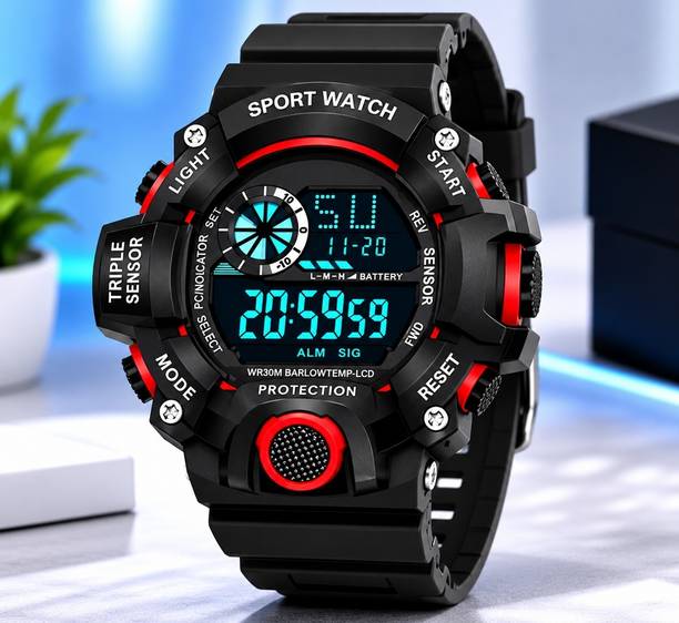 New Attractive Stylish Premium Supreme Elite Grand Luxury Designer Watch Digital Watch  - For Boys C-Shock Red Digital Watch For Boys And Mens Digital Watch