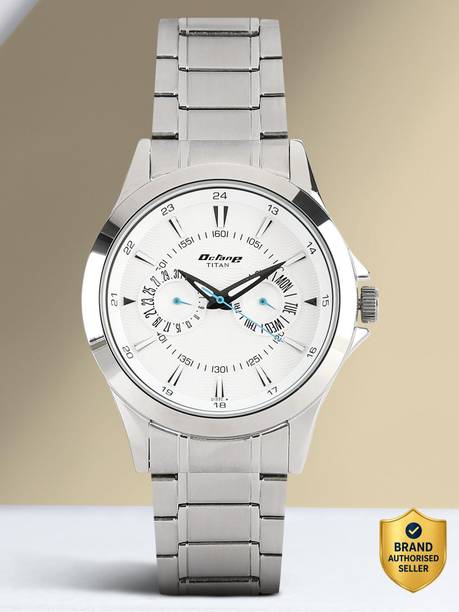 Titan Octane Basics Multifunction Silver Dial Silver SS Strap Analog Watch  - For Men NT9315BM01,NQ90126WL01,NU9315BM01,NU9323SM01