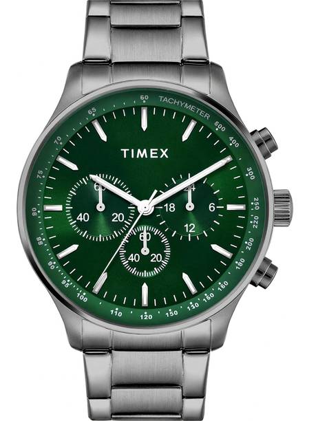 Chronograph, Green Dial Analog Watch - For Men TWEG291SMU05