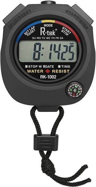 RTEK Digital LCD Handheld Stopwatch Timer RK-1002 Digital Watch  - For Men & Women