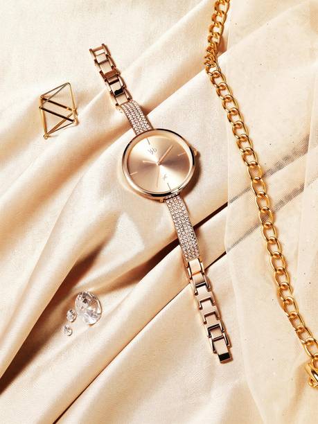 Fastrack Vyb Starlet Rose Gold Dial Rose Gold MetalStrap Analog Watch - For Women FV60009WM01W, FV60009WM01