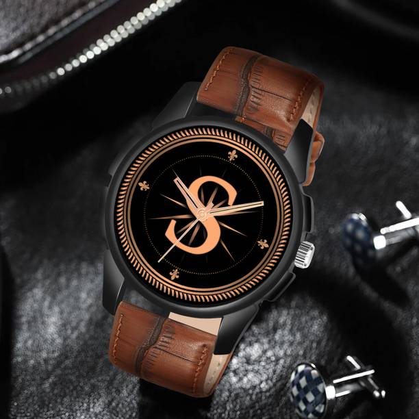Red Robin ALPHA-S-J16-BLK-DBRW-1 Alpha Heritage Collection S Brown Strap Watch for Man & Boys Analog Watch  - For Men