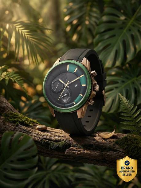 Fastrack Wild Chameleons Back Inspired Bezel With Black and Gree...