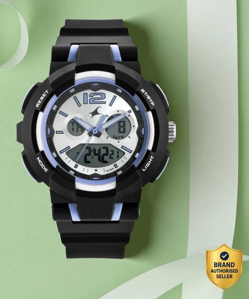 Fastrack Street Line Ana-Digi Silver Dial Polyurethane Strap Analog-Digital Watch  - For Girls NR68016PP01,NP68016PP01