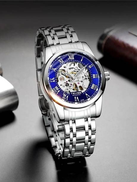 Automatic Mechanical skeleton watch Stainless Steel Chain Strap Wrist Watch Analog Watch  - For Men 9005