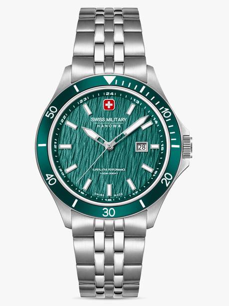 Swiss Military Hanowa FLAGSHIP ELEMENTS
EARTH FLAGSHIP ELEMENTS EARTH Green Round Dial | Swiss Made Analog Watch For Men's Analog Watch  - For Men
