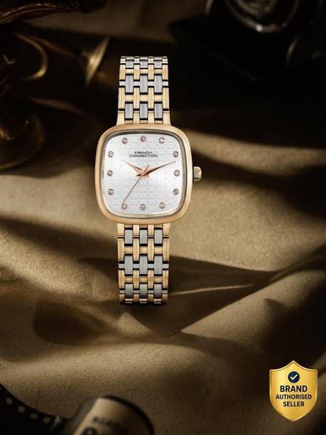 Silver Sunray Textured Dial | Rose Gold Analog Watch For Women's Analog Watch - For Women FCN0155SRTM