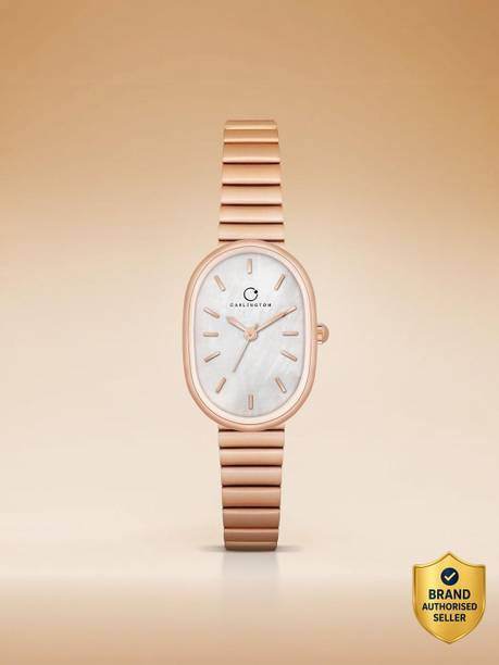 Carlington Iconic Series Premium Ladies Wrist Watches Analog Watch  - For Women CT 2031 RoseWhite