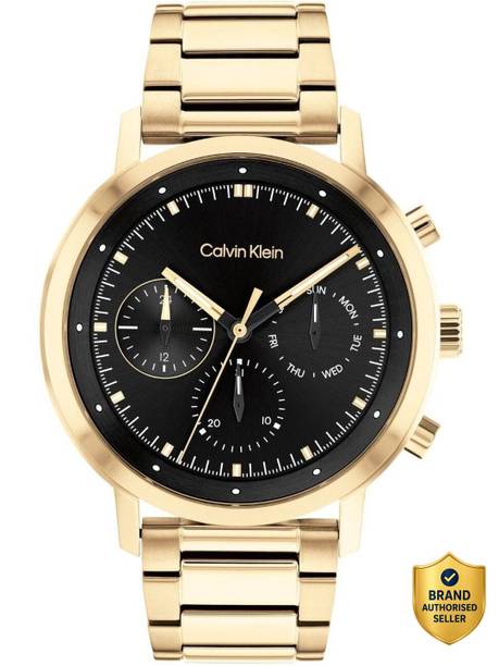 Calvin Klein Gauge Gauge Qtz Multifunction Bla Round Dial 's / Analog Watch  - For Men