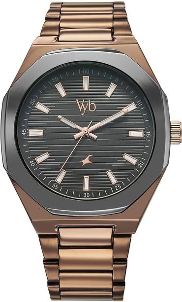 Fastrack Vyb Limitless Quartz Black Round Dial Men's Watch Analog Watch - For Men FV30012KM03W