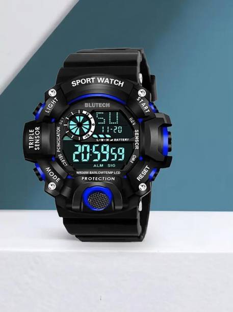 Waterproof Sports Multifunctional Alarm Unisex Watch Digital Watch  - For Boys & Girls Lambo-Shok-b1UE_13