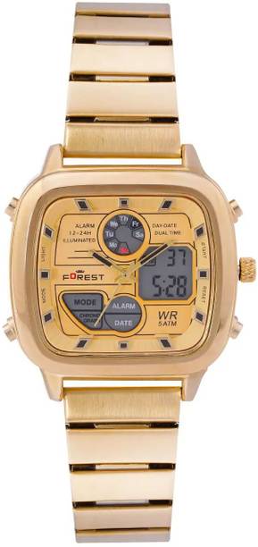 Gold Watch Mens – Analog Digital Watch Stainless Steel Edition Watch For Men Analog-Digital Watch  - For Men analog watch