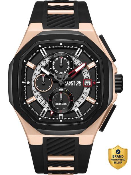 Chrono 3 Eyes Date Black Round Dial Analog Watch - For Men KRWGO0070103