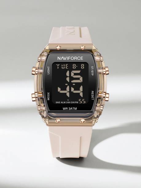 Transparent Barel Shaped Sports LCD Digital Date Silicone Strap digital watch Digital Watch - For Women 7102 digital display