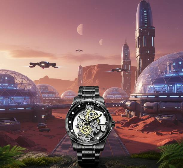 The Chronos Skeleton: Precision Unveiled. Analog Watch  - For Men opl83