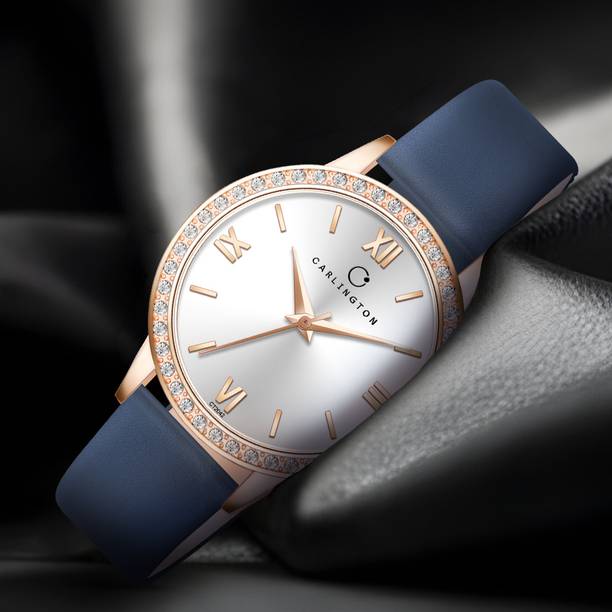 Carlington Iconic Series Premium Ladies Wrist Watches Analog Watch - For Women CT 2042 Blue