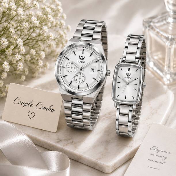 Lorenz Premium Couple Watch Combo Set Analog Watch - For Couple AM-24A