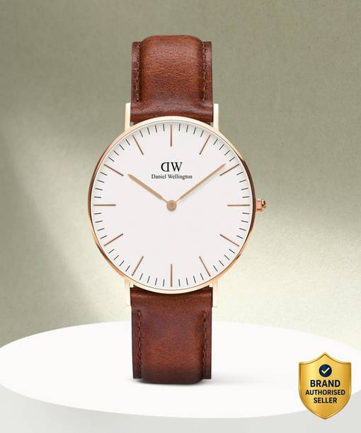 Classic ST Mawes White color Round - 36 mm diameter Analog Watch  - For Men & Women DW00100035