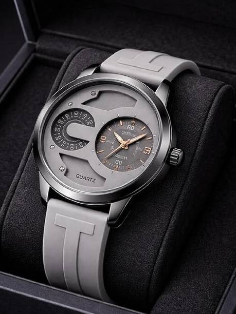 MIVAAN MIV-BB-CUR Analog Quartz Prime Collection Dual Design Silicone Strap Analog Watch  - For Men