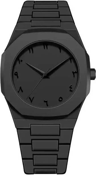 Aura Men's Watch with Arabic Numerals Matte Black Minimalist Analog Watch Analog Watch  - For Men Black Arabic Aura Luxury Style