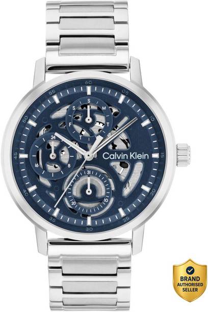 Calvin Klein GAUGE Calvin Klein Gauge Qtz Multifunction Blue Round Dial Men's Watch - 25200562 Analog Watch  - For Men