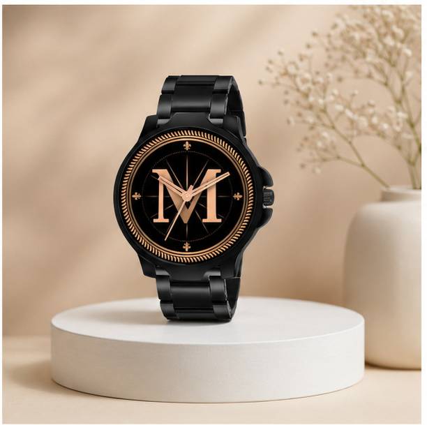Atix ALPHA-M-3K-BLK-CDBLK-at77 ALPHA-M-3K-BLK-CDBLK-at77 Analog Watch  - For Men & Women
