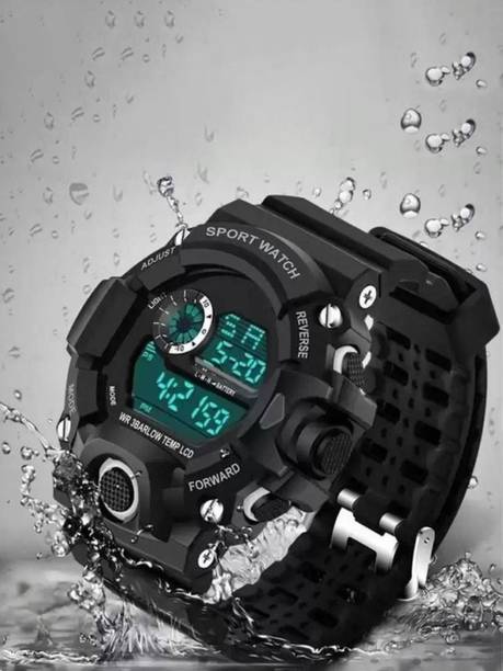 Kanvictz Shock Sports watch - New Design Watch For Boys With Alarm Date&Time Stopwatch Timer Digital Watch  - For Boys