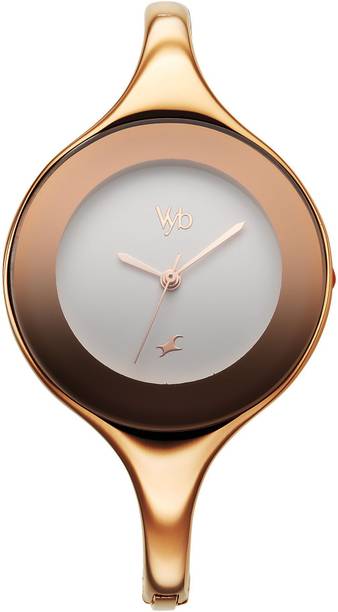 Fastrack Vyb Slayer Quartz Rose Gold Round Dial Women's Watch Analog Watch - For Women FV60069WM01W