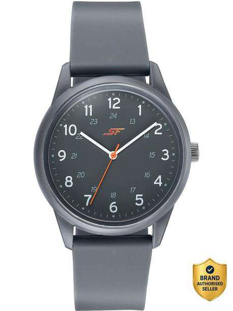 SONATA SF Field watch SF Field Analog Black Dial Dark Grey Silicon Strap Analog Watch  - For Men