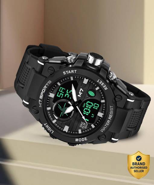 Powered by Flipkart Special Summer Collection Analog-Digital Watch - For Men M7-1808-BLACK Chronograph
